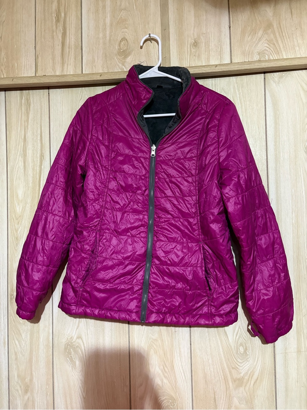 Free Country Kids Quilted Puffer Jacket - Magenta
